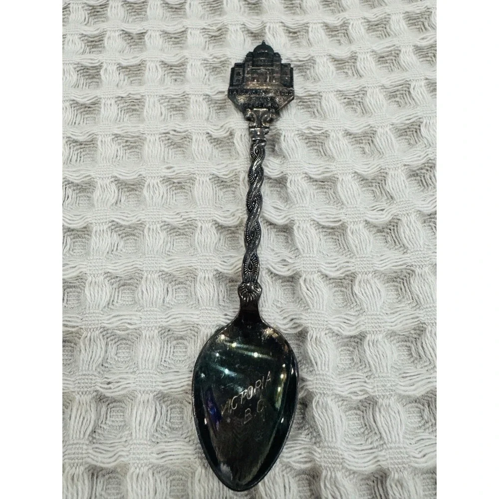 Vintage Victoria BC Parliament Building Souvenir Spoon Silver Tone
